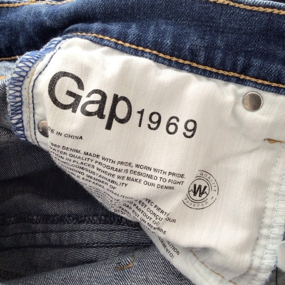 Gap jeans women 27 blue button fly bootcut flare - Picture 6 of 10